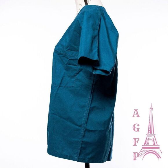 Landau nursing uniform green medical nurse short sleeve scrubs top 💖 2/$30 - Picture 6 of 10